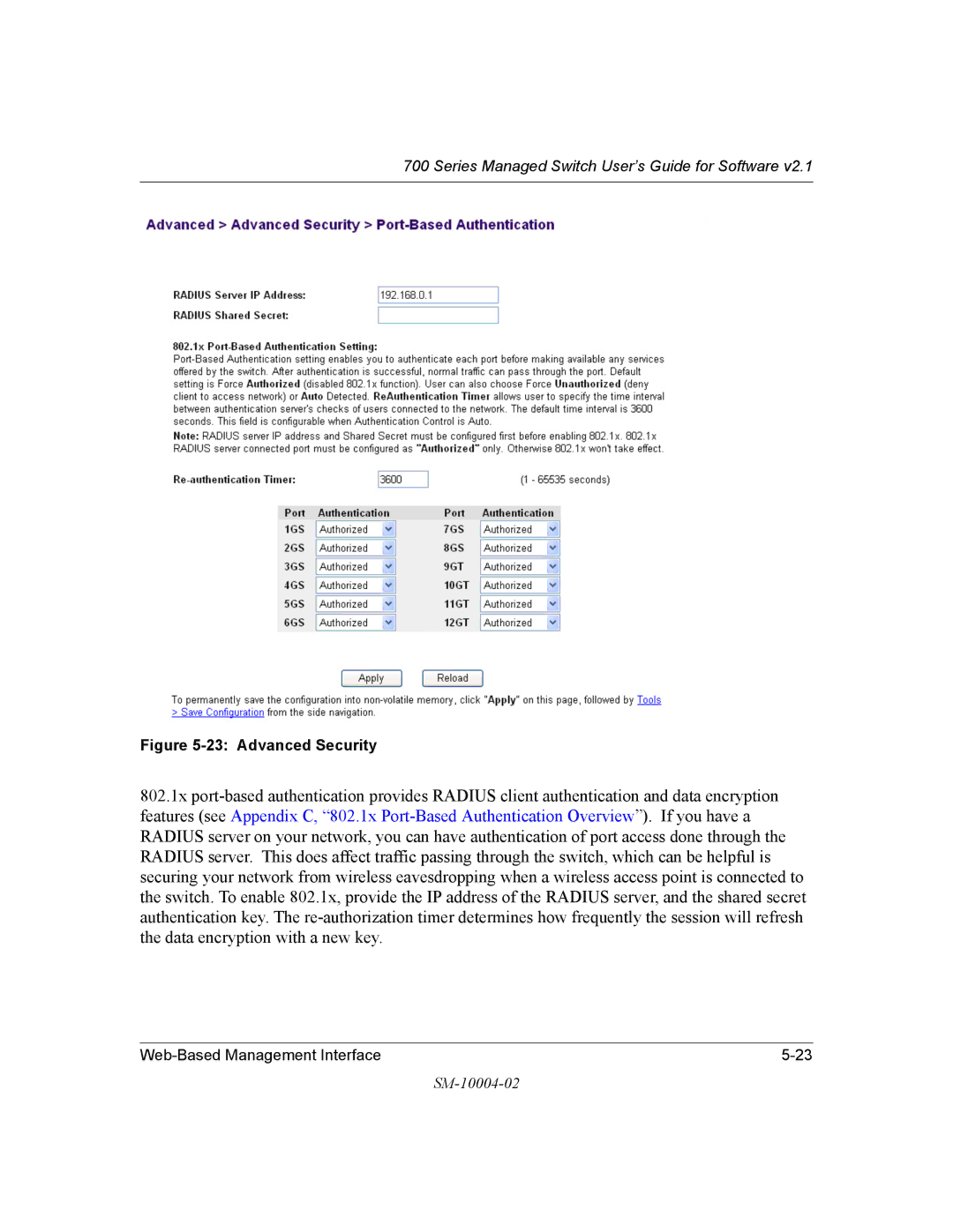 NETGEAR 700 Series manual Advanced Security 