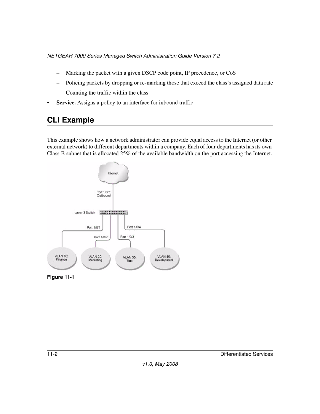 NETGEAR 7000 Series manual Differentiated Services 