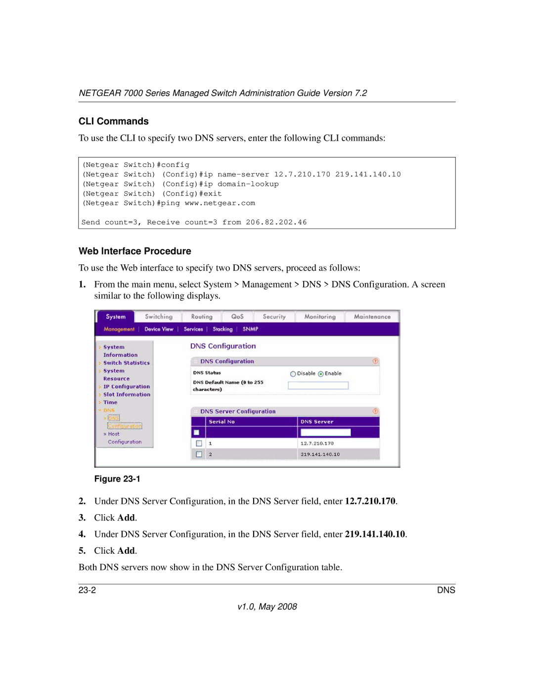 NETGEAR 7000 Series manual 23-2 