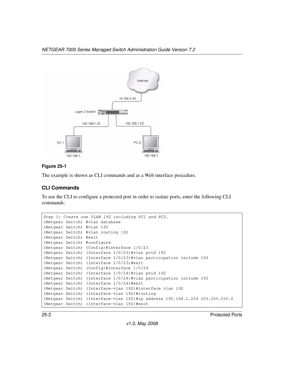 NETGEAR 7000 Series manual Protected Ports V1.0, May 