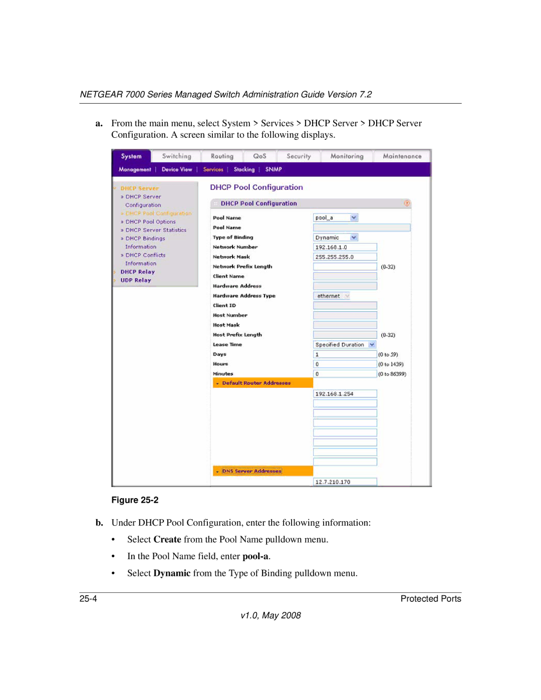 NETGEAR 7000 Series manual Protected Ports 