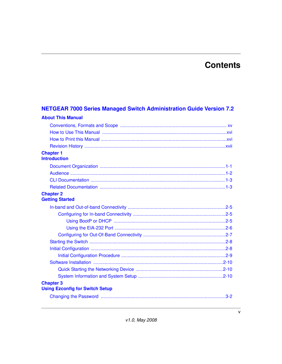 NETGEAR 7000 Series manual Contents 