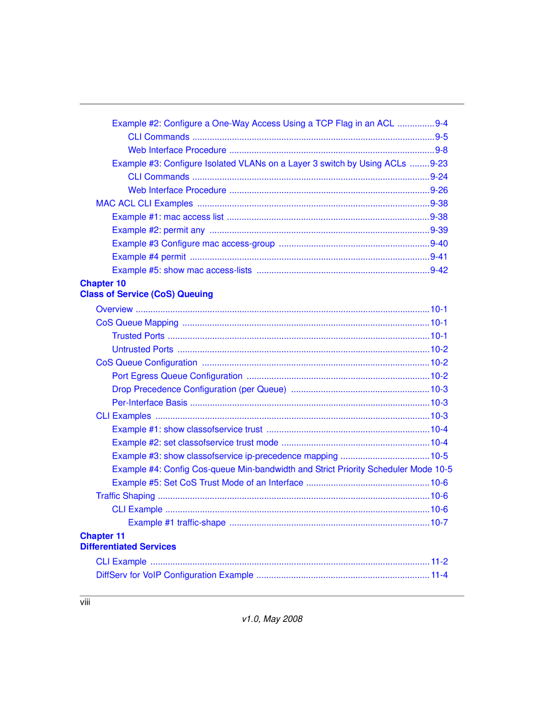 NETGEAR 7000 Series manual Chapter Differentiated Services 