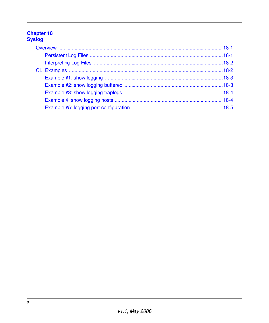 NETGEAR 7000 manual Chapter Syslog 