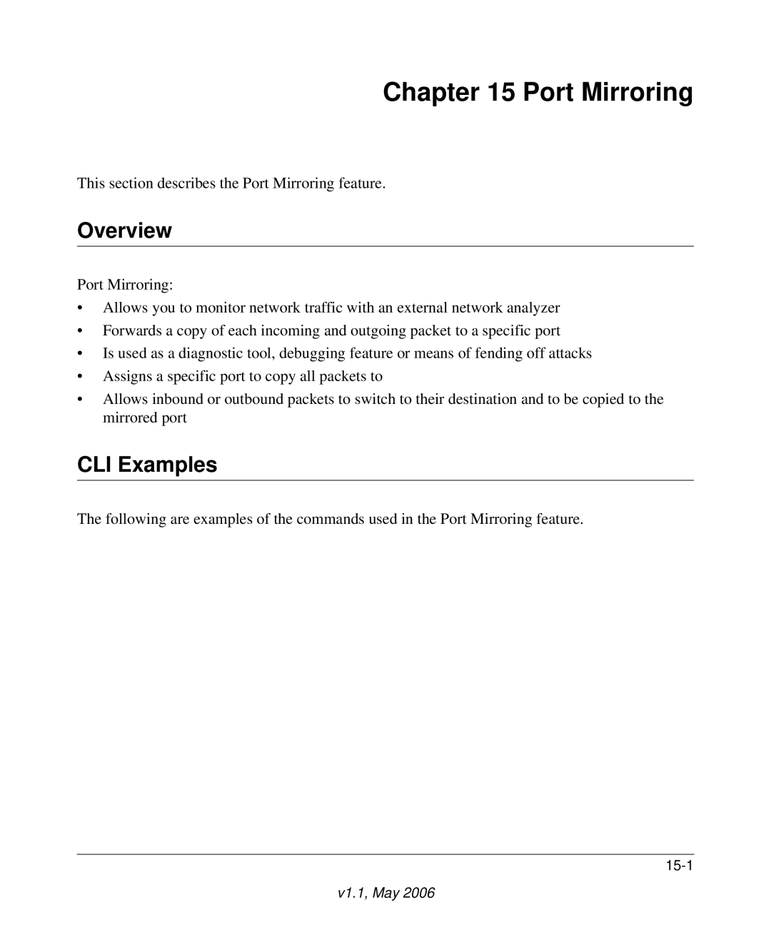 NETGEAR 7000 manual Port Mirroring, Overview 