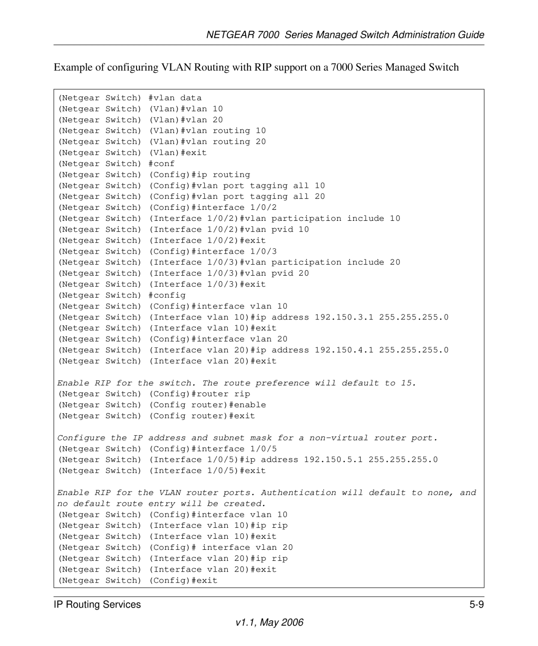 NETGEAR manual Netgear 7000 Series Managed Switch Administration Guide 