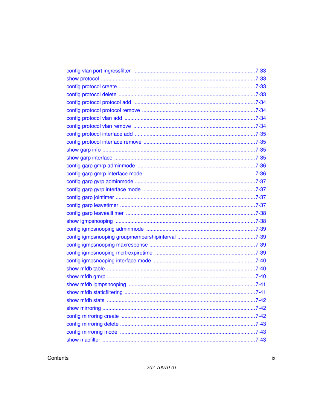 NETGEAR 7200 Series user manual Contents 