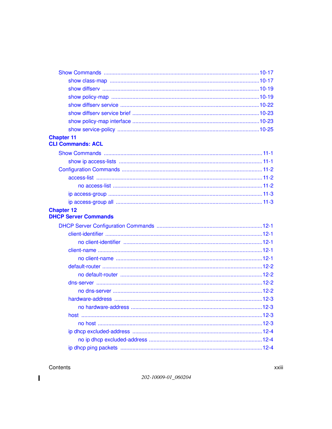 NETGEAR 7300 Series user manual Chapter CLI Commands ACL 