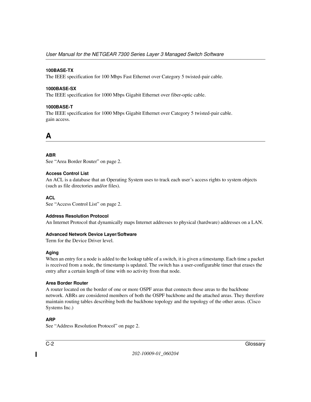 NETGEAR 7300 Series user manual See Area Border Router on 