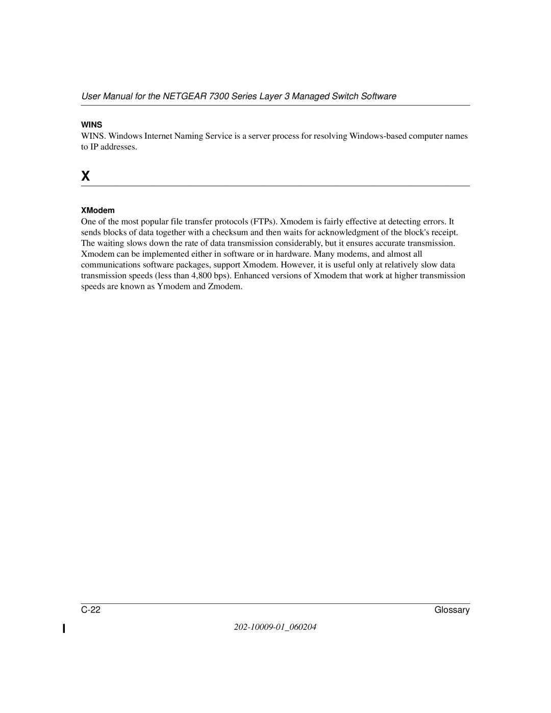 NETGEAR 7300 Series user manual Wins 