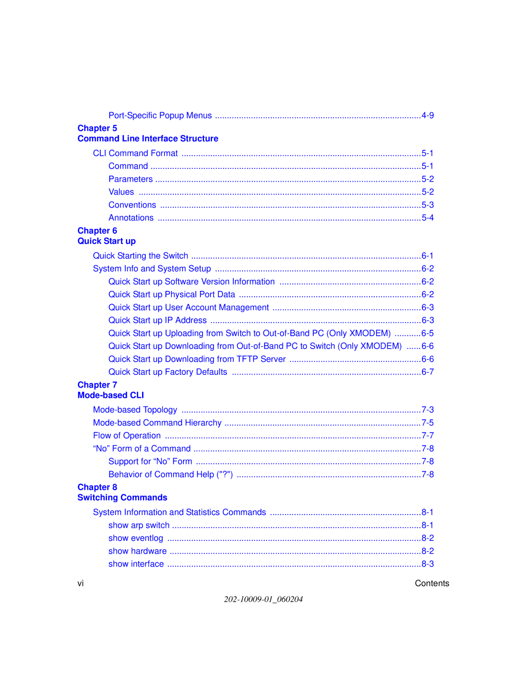 NETGEAR 7300 Series user manual Chapter Command Line Interface Structure 