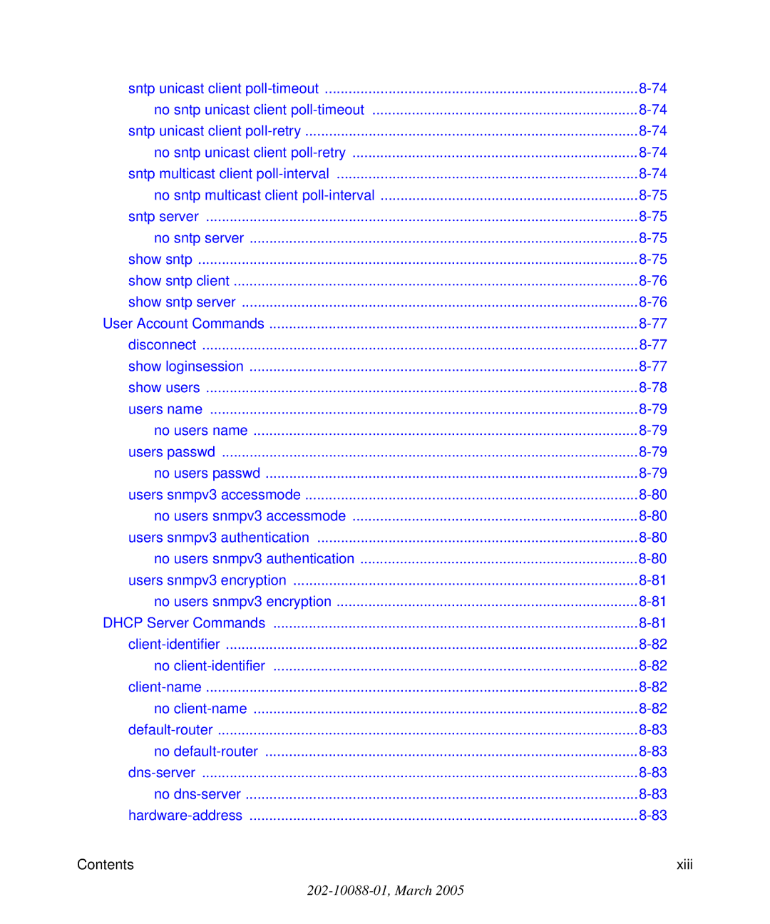 NETGEAR 7300S manual User Account Commands 