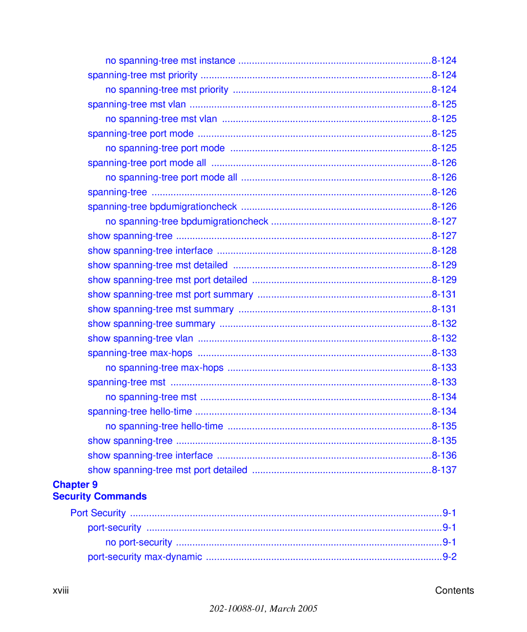 NETGEAR 7300S manual Chapter Security Commands 