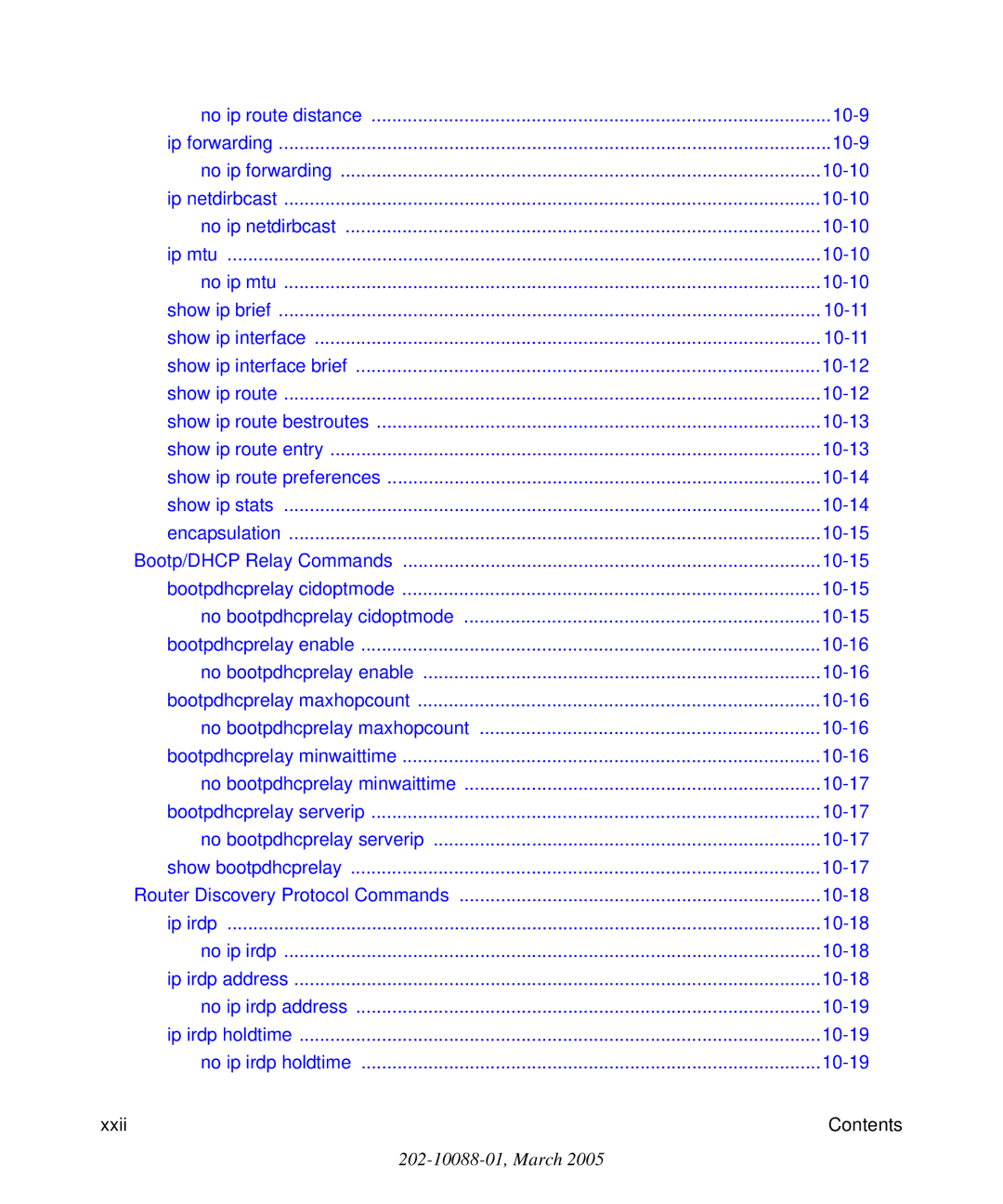 NETGEAR 7300S manual Xxii 