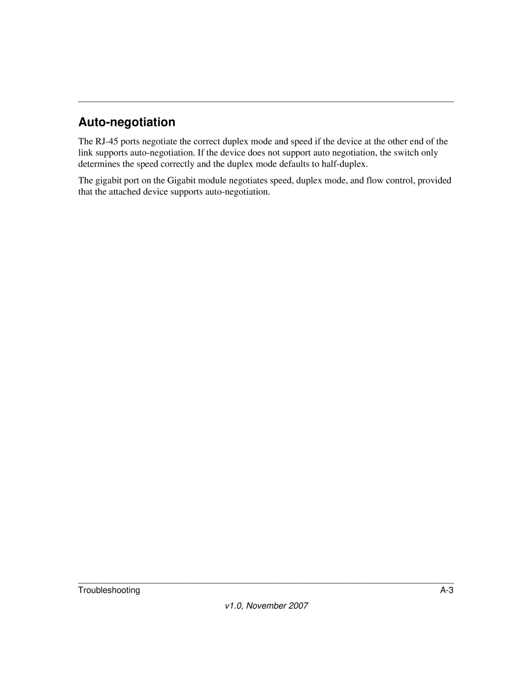 NETGEAR 724TS, 748TS manual Auto-negotiation 