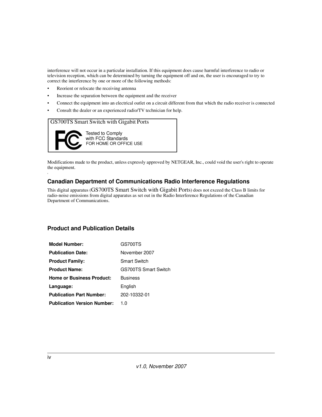 NETGEAR 748TS, 724TS manual Product and Publication Details 