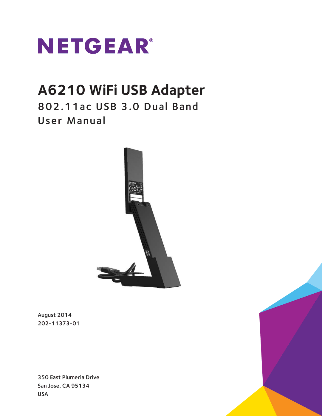 NETGEAR user manual A6210 WiFi USB Adapter 