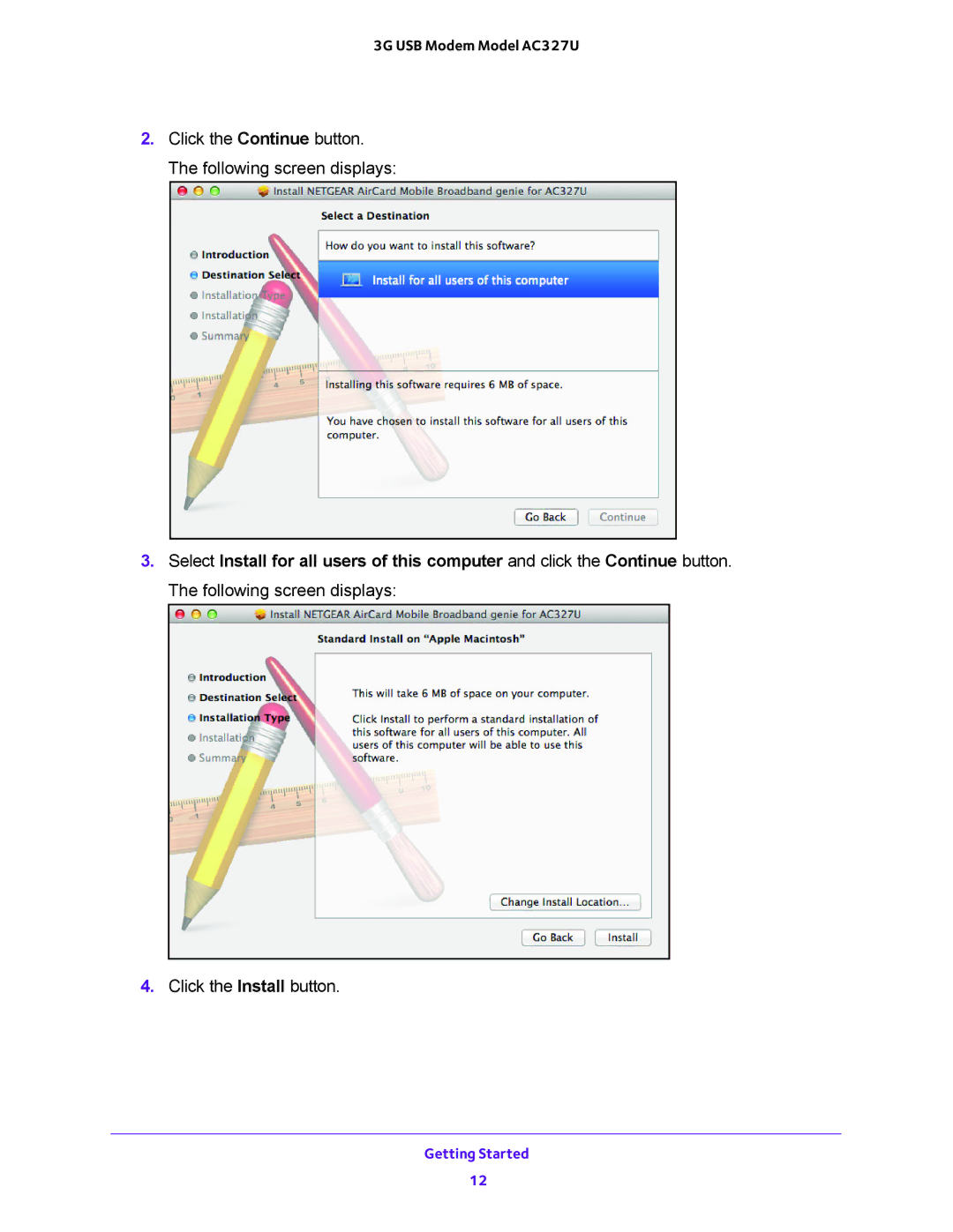 NETGEAR AC327U user manual Getting Started 