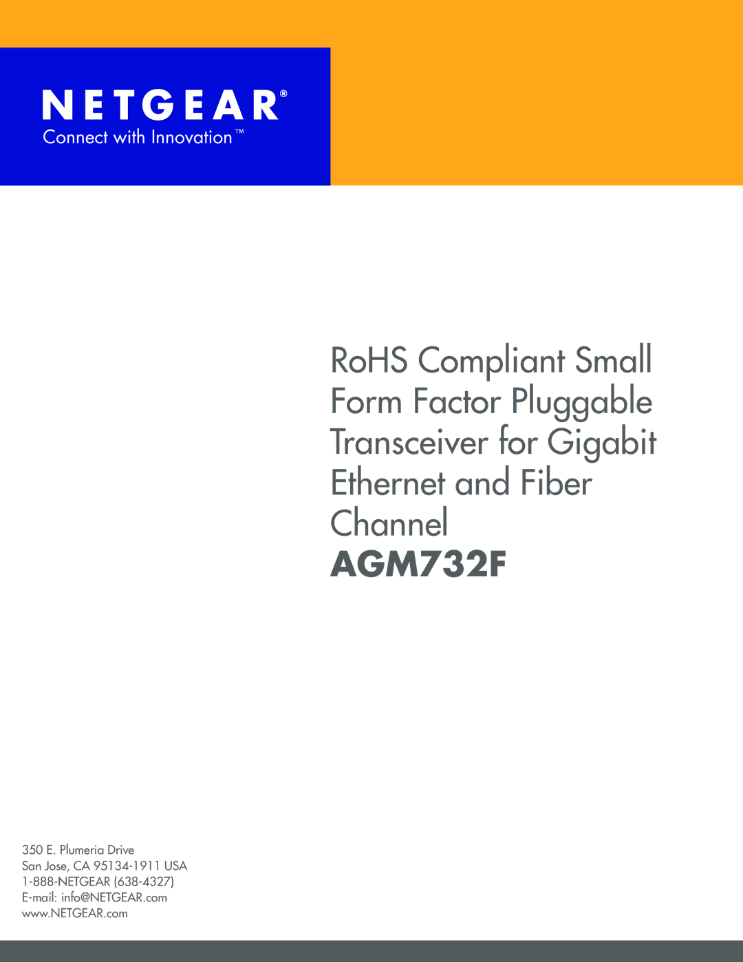 NETGEAR AGM732F manual 