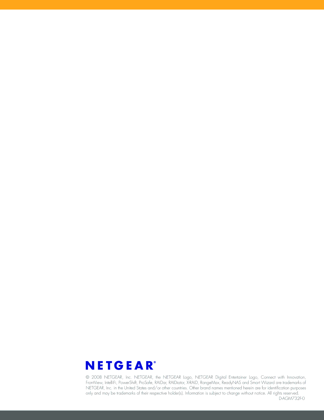 NETGEAR manual AGM732F-0 