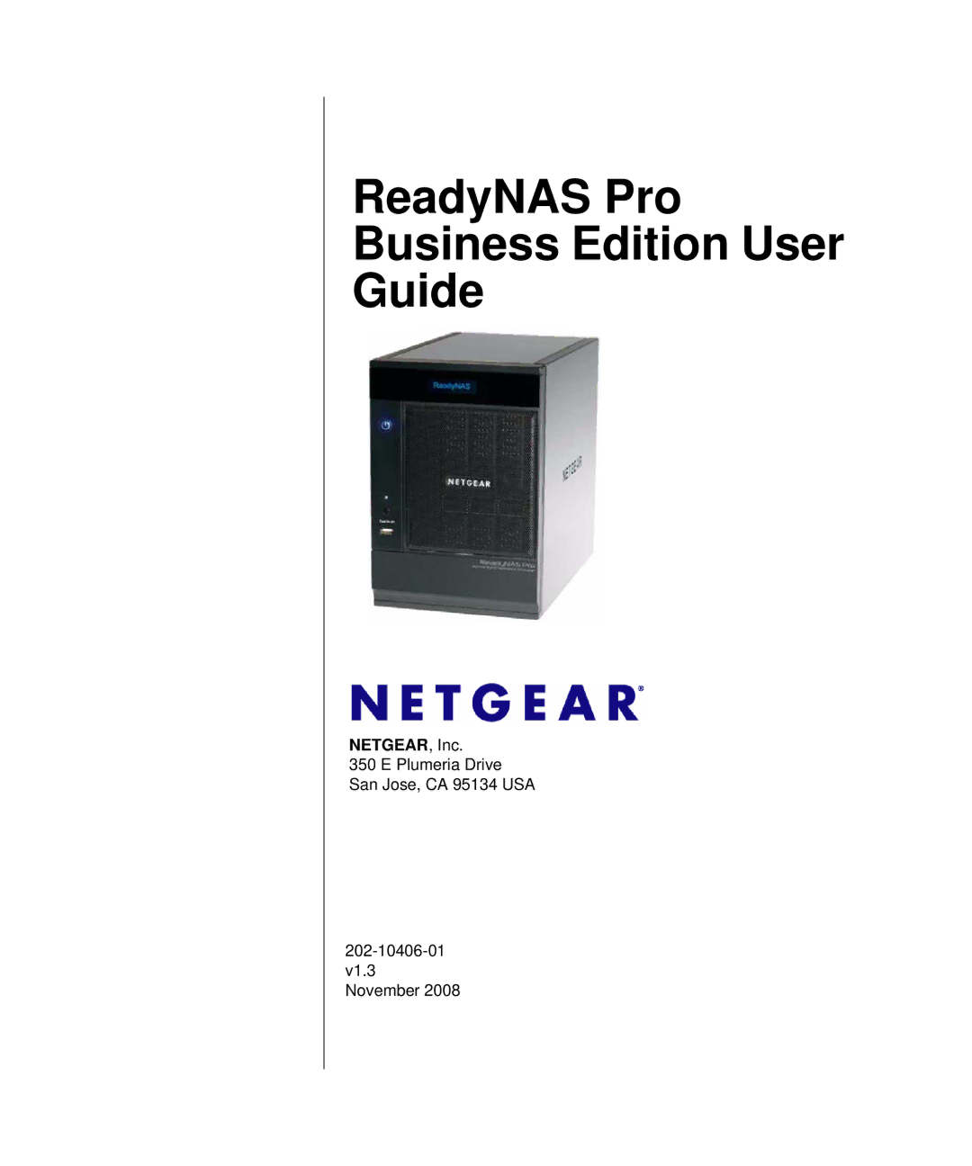 NETGEAR manual ReadyNAS Pro Business Edition User Guide 