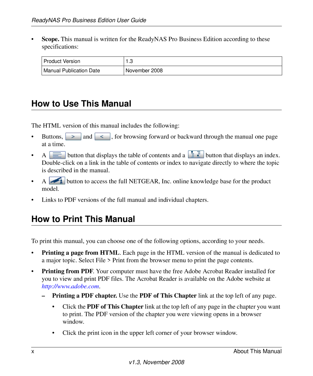 NETGEAR Business Edition manual How to Use This Manual, How to Print This Manual 