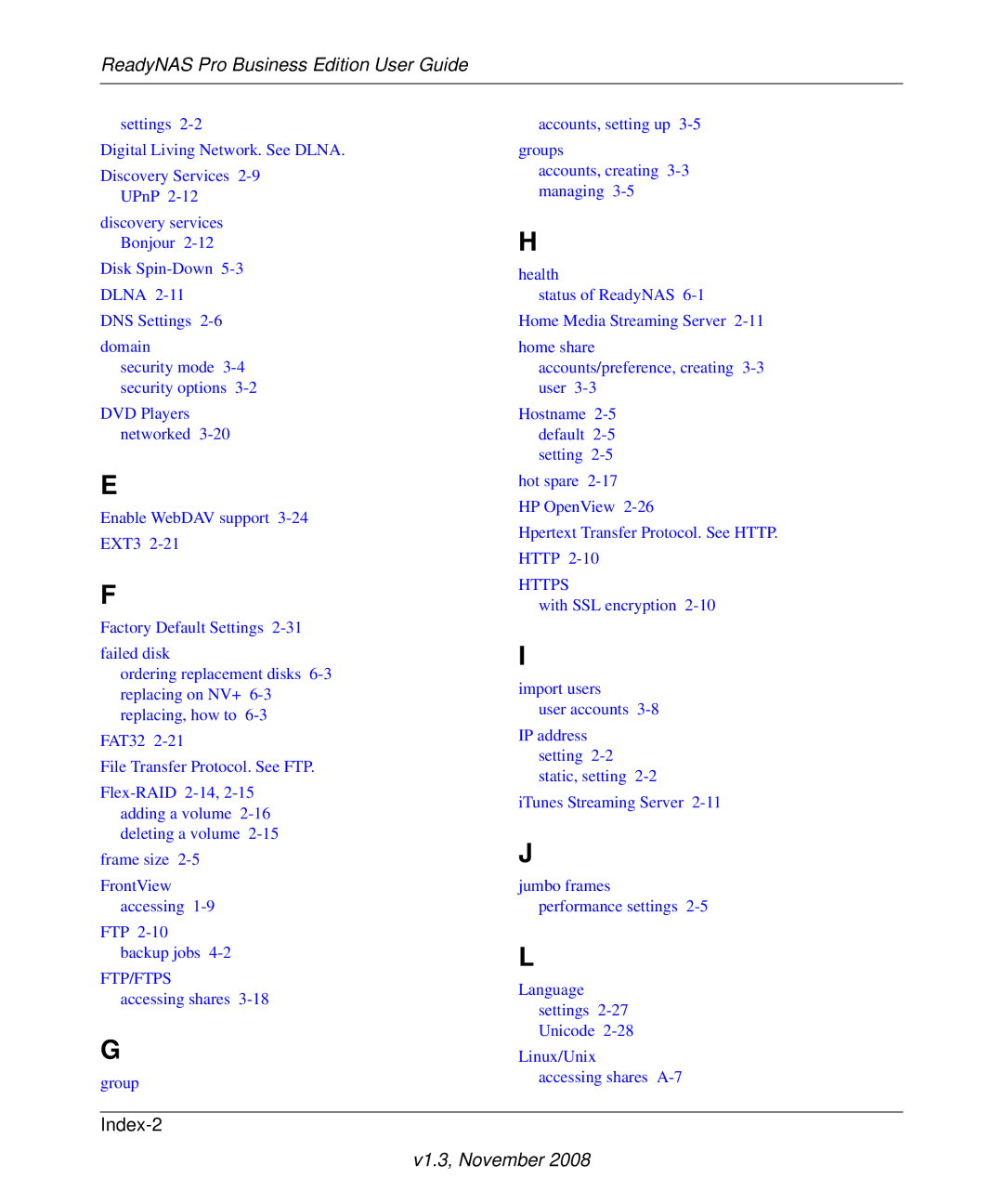 NETGEAR Business Edition manual Index-2 