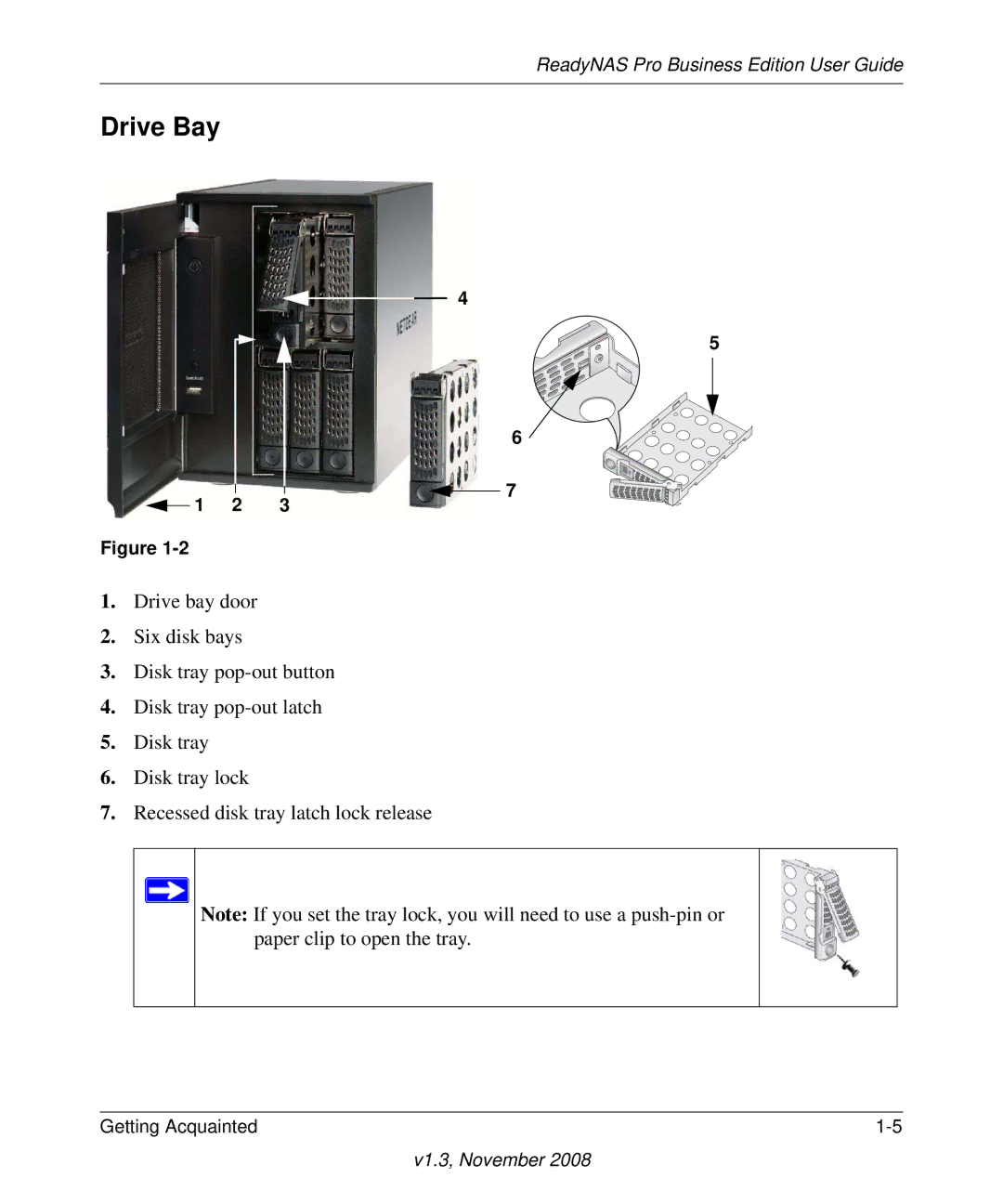 NETGEAR Business Edition manual Drive Bay 