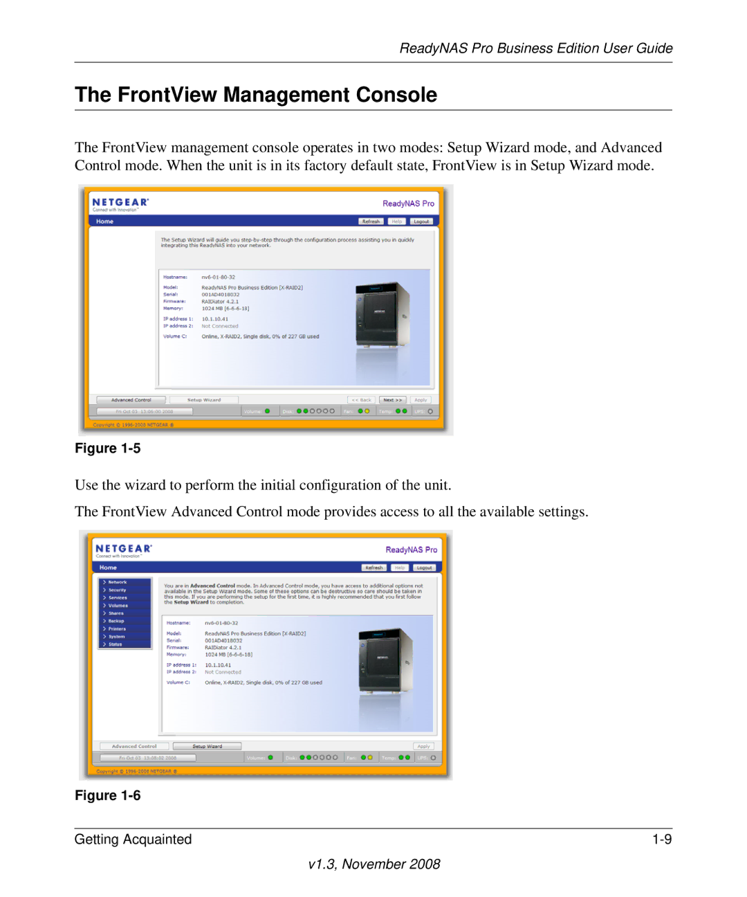 NETGEAR Business Edition manual FrontView Management Console 