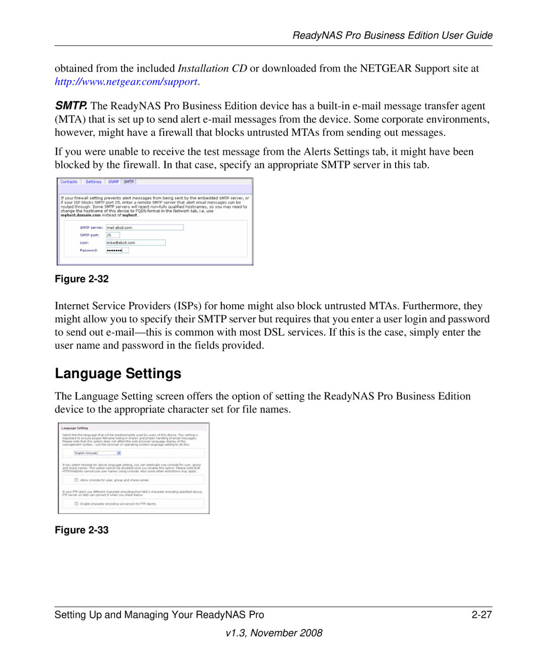 NETGEAR Business Edition manual Language Settings 