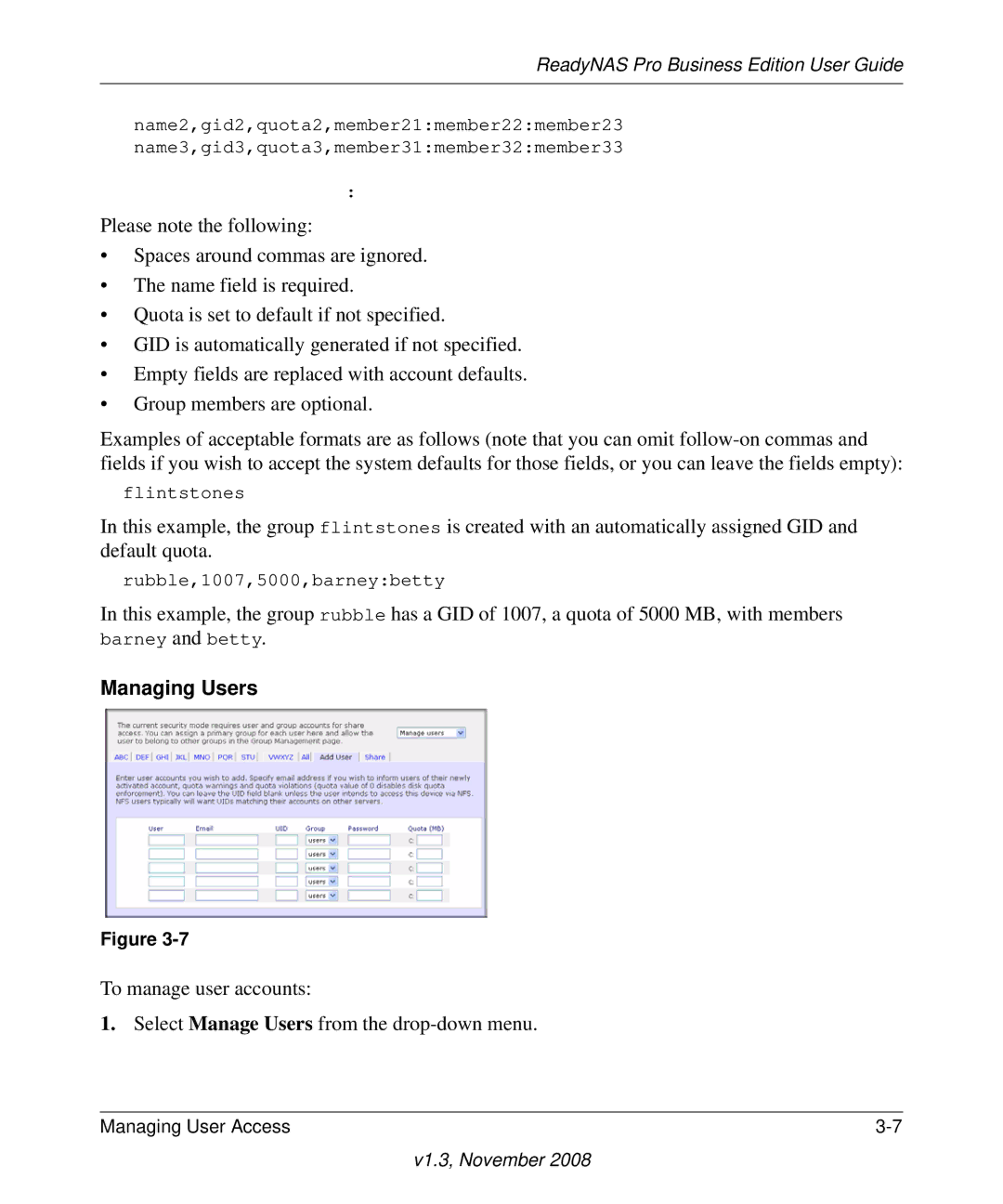 NETGEAR Business Edition manual Managing Users 