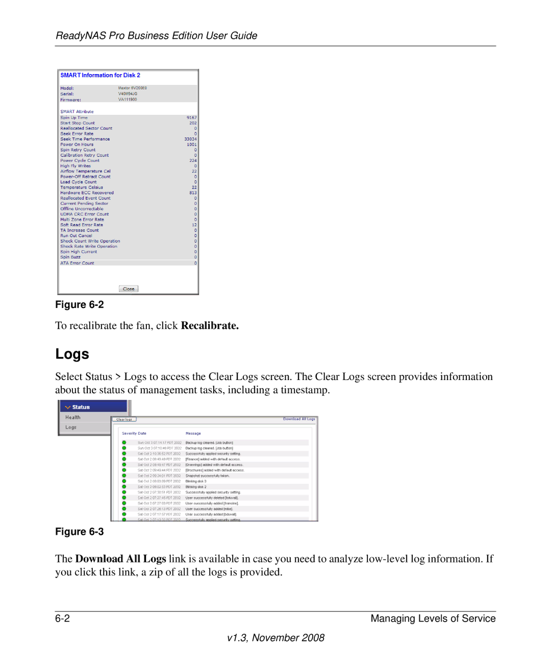 NETGEAR Business Edition manual Logs 