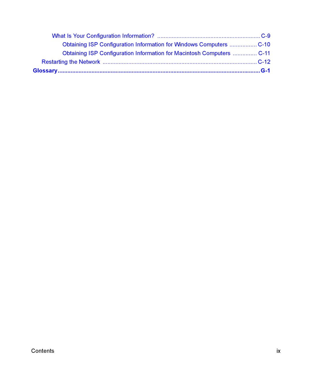 NETGEAR CG814M manual Contents 