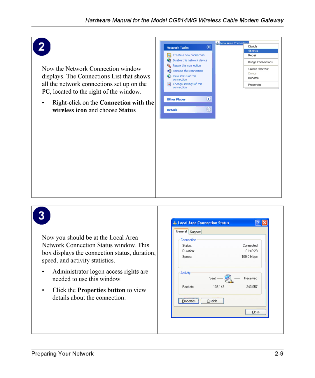 NETGEAR CG814WG manual Preparing Your Network 