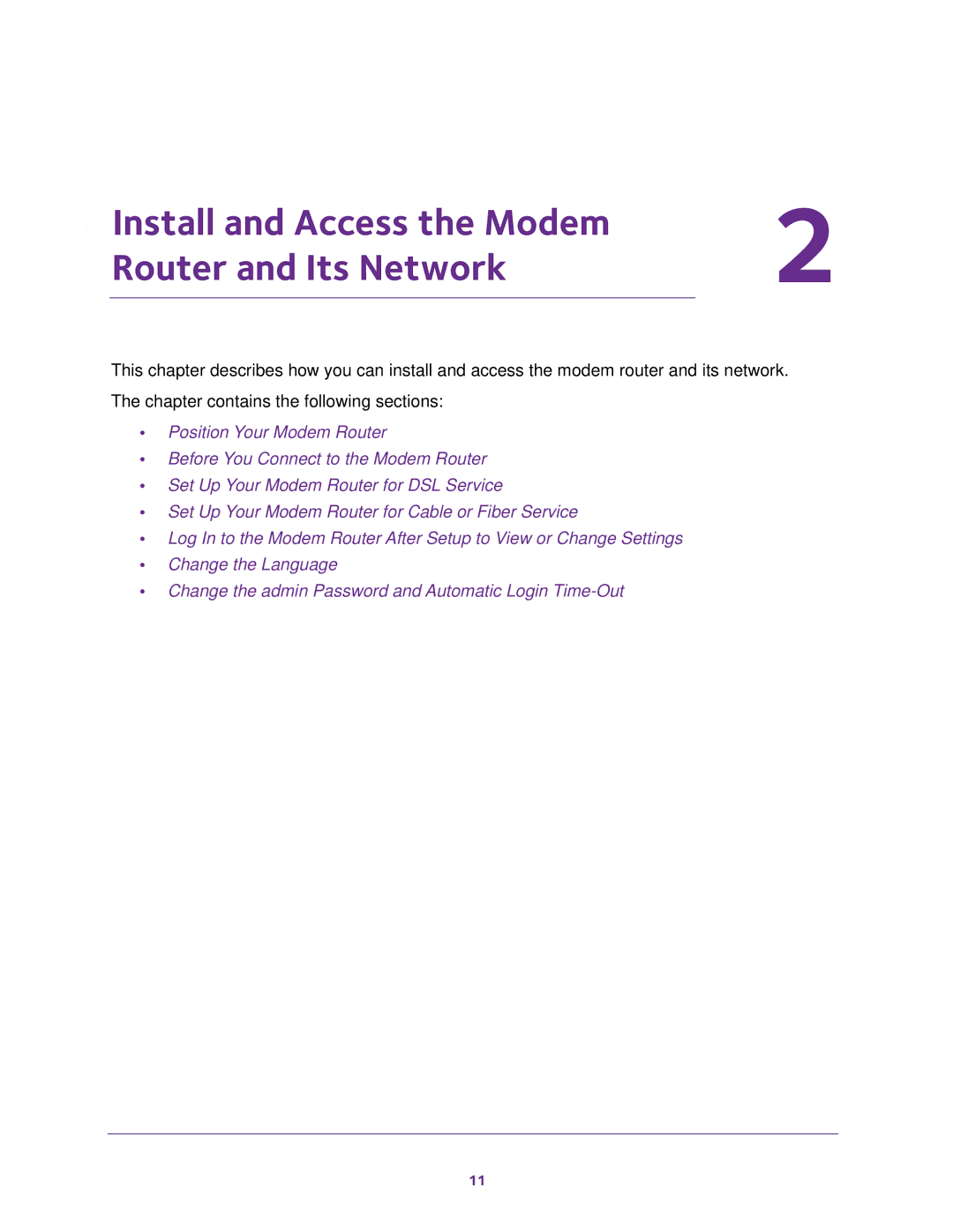 NETGEAR D500 and D1500 user manual Install and Access the Modem Router and Its Network 