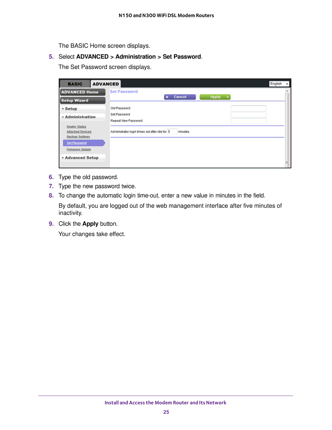 NETGEAR D500 and D1500 user manual Install and Access the Modem Router and Its Network 