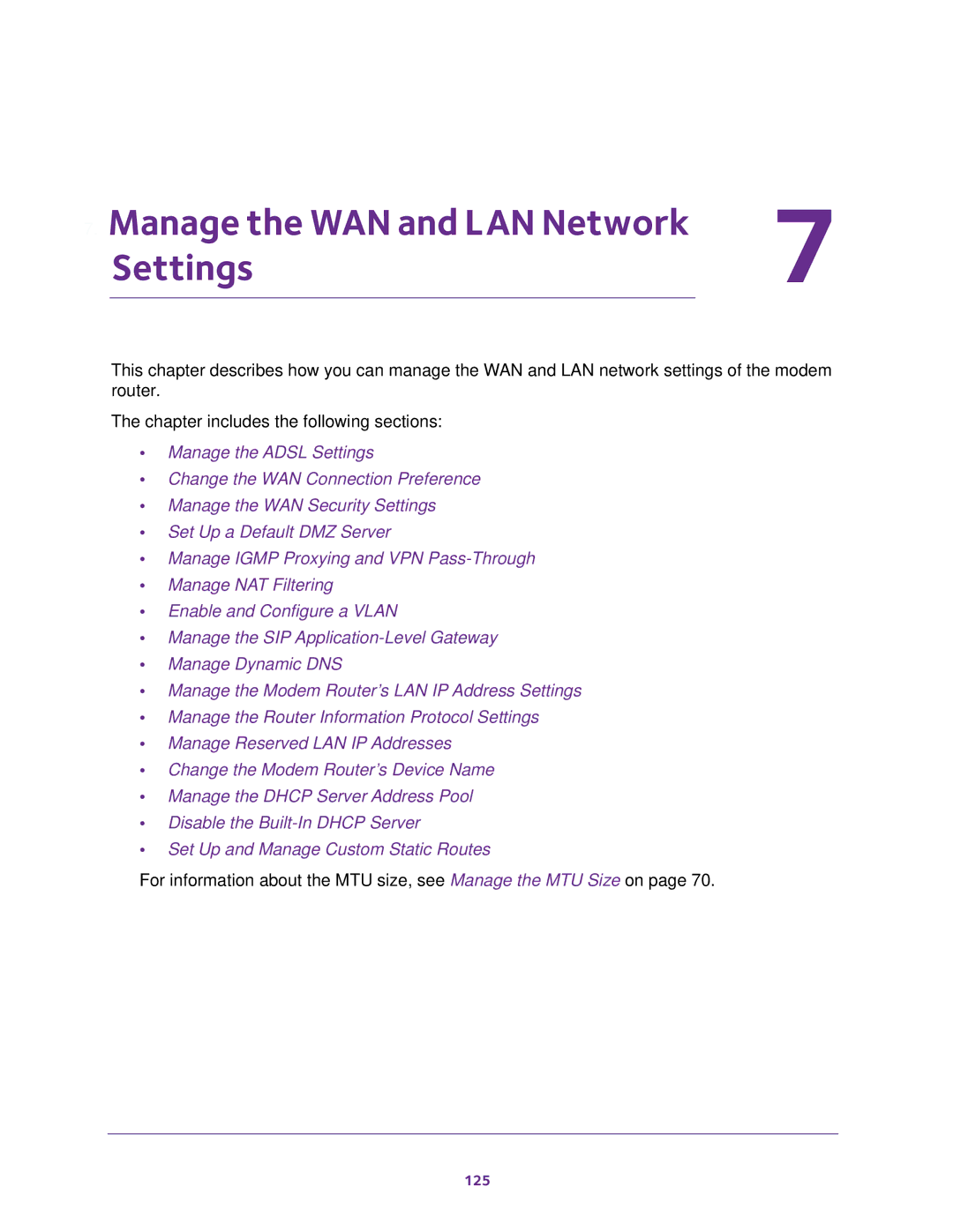 NETGEAR D6100 user manual Settings 