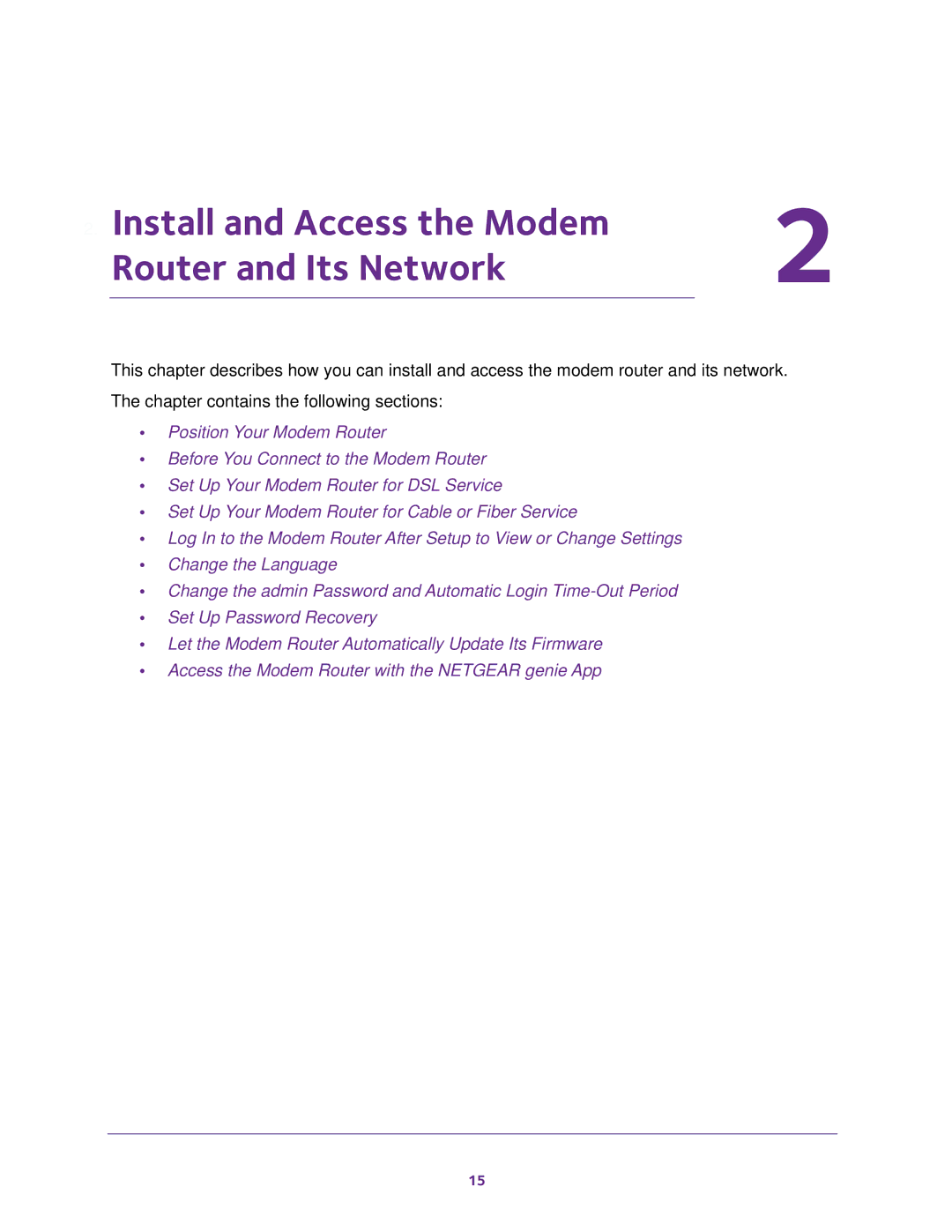 NETGEAR D6100 user manual Install and Access the Modem Router and Its Network 