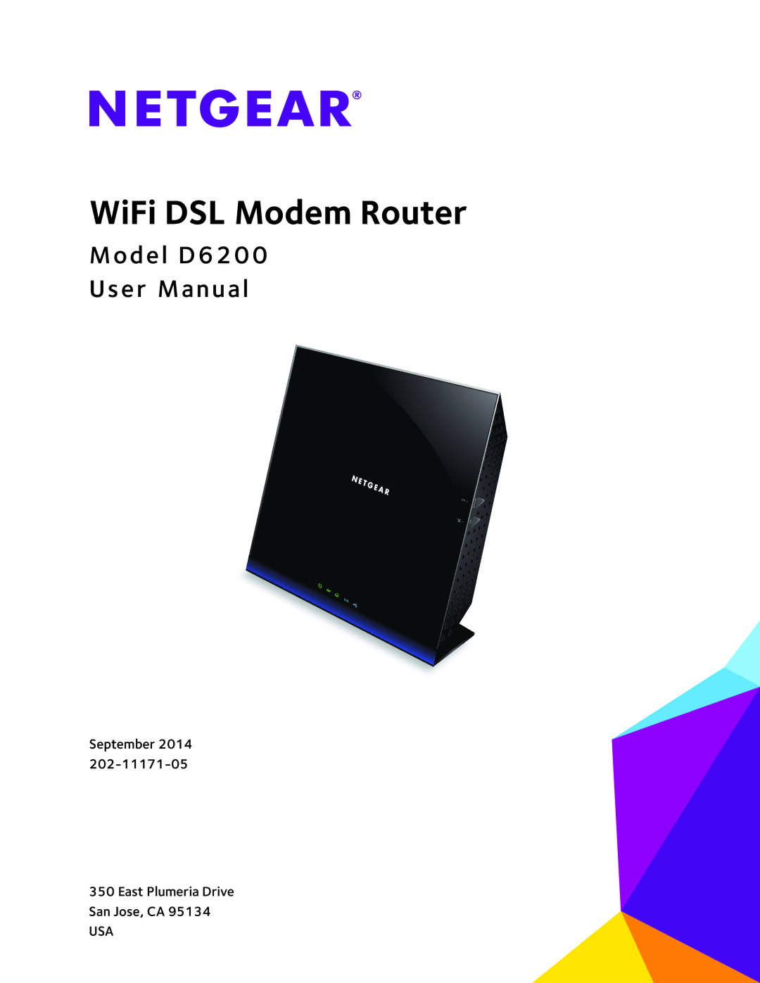 NETGEAR D6200 user manual WiFi DSL Modem Router 