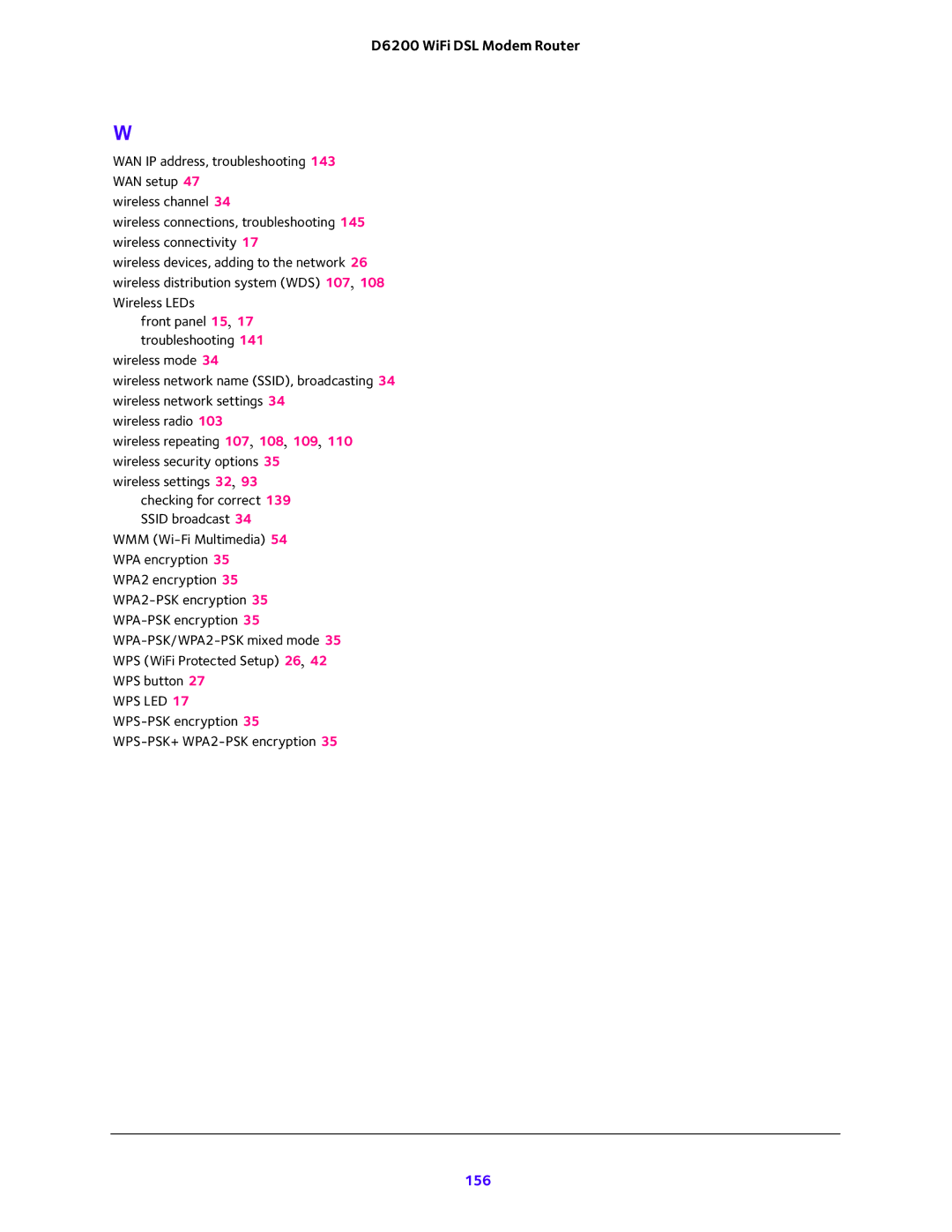 NETGEAR D6200 user manual 156 