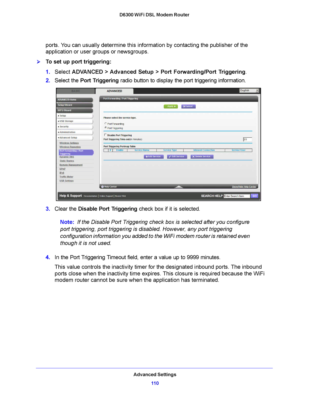 NETGEAR D6300 user manual 110 