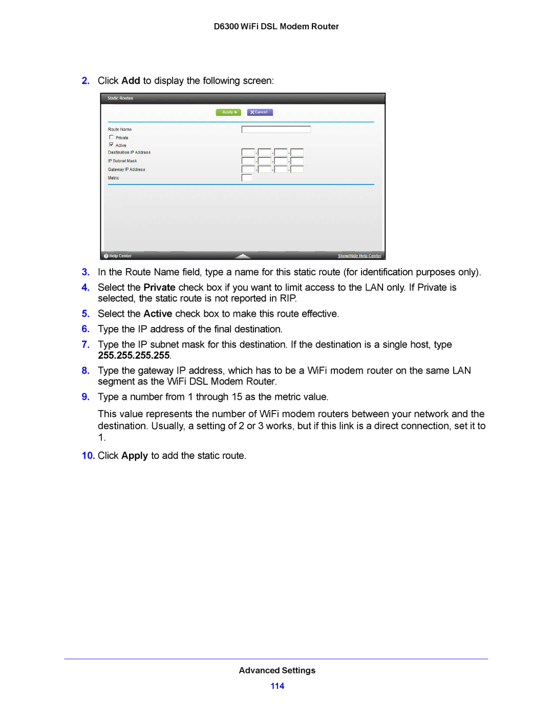 NETGEAR D6300 user manual 114 