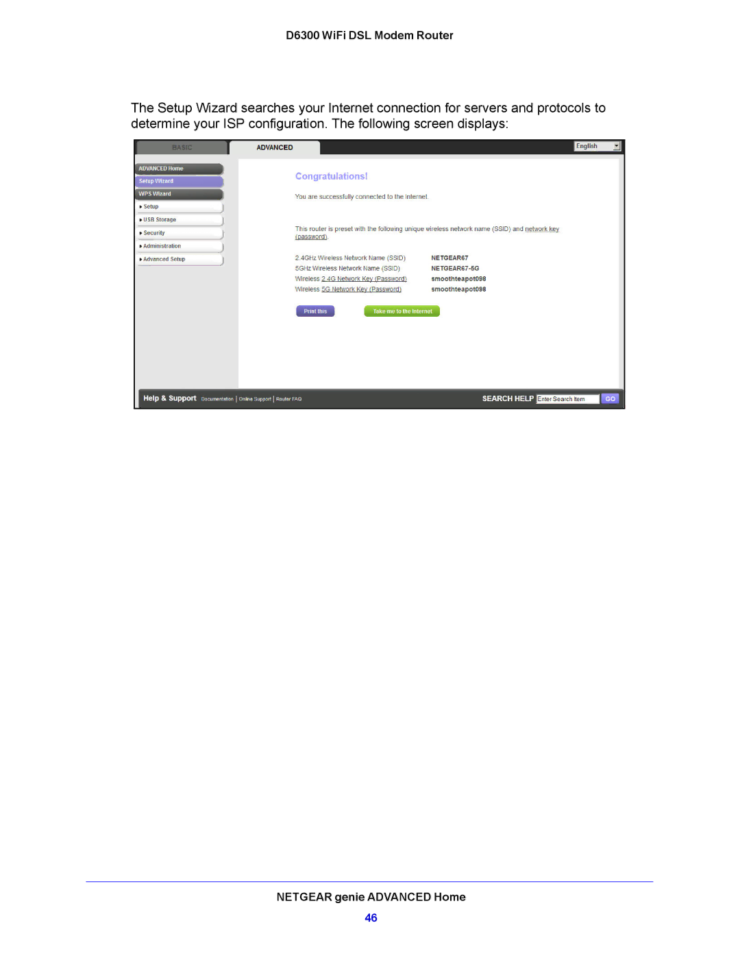 NETGEAR user manual D6300 WiFi DSL Modem Router 