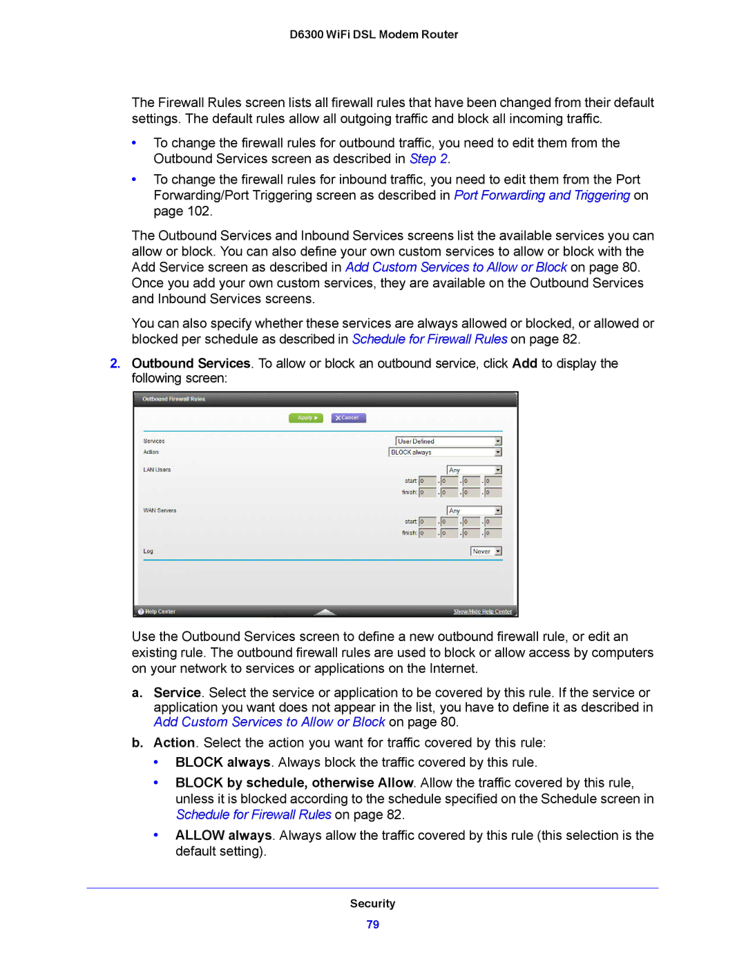 NETGEAR user manual D6300 WiFi DSL Modem Router 