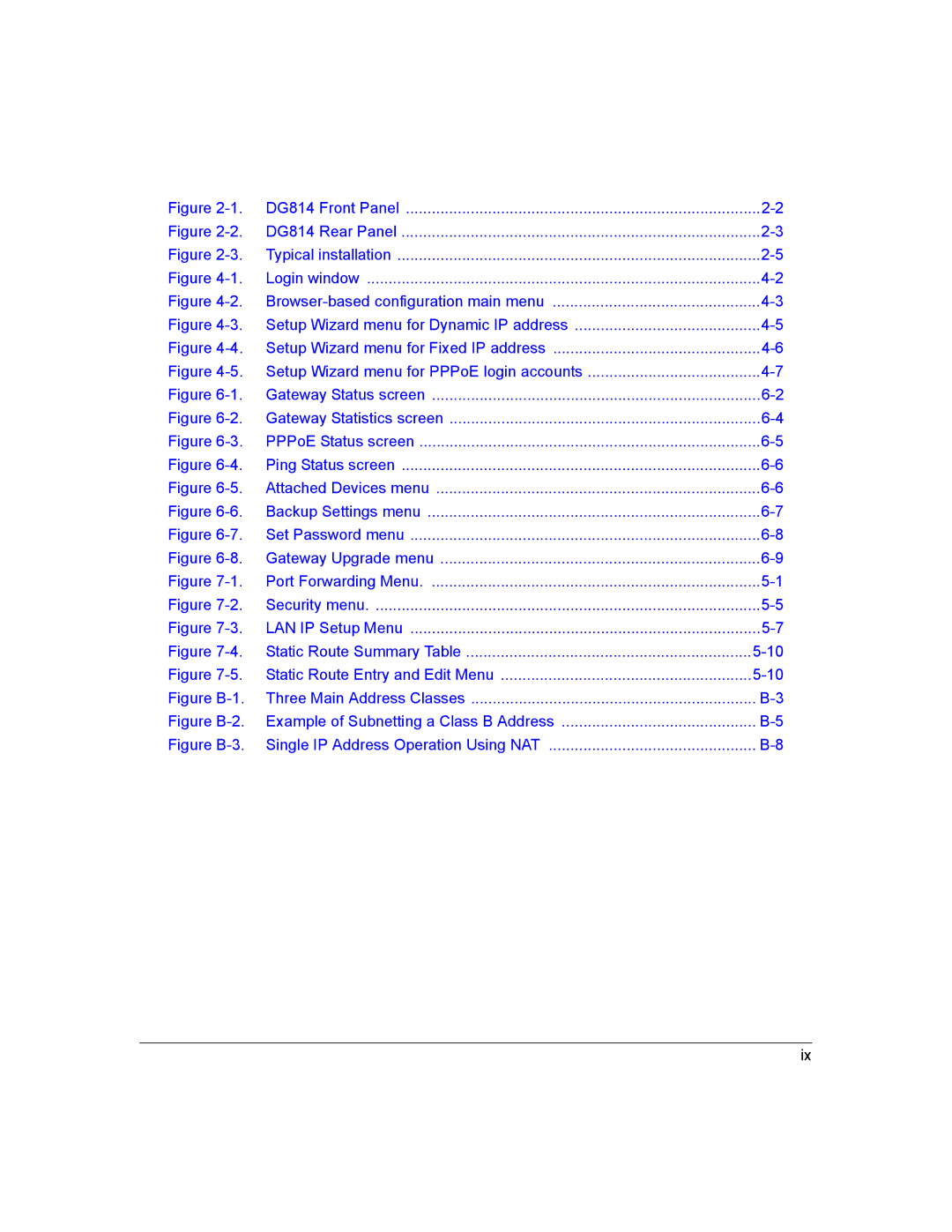 NETGEAR DG814 DSL manual Figure B-1 