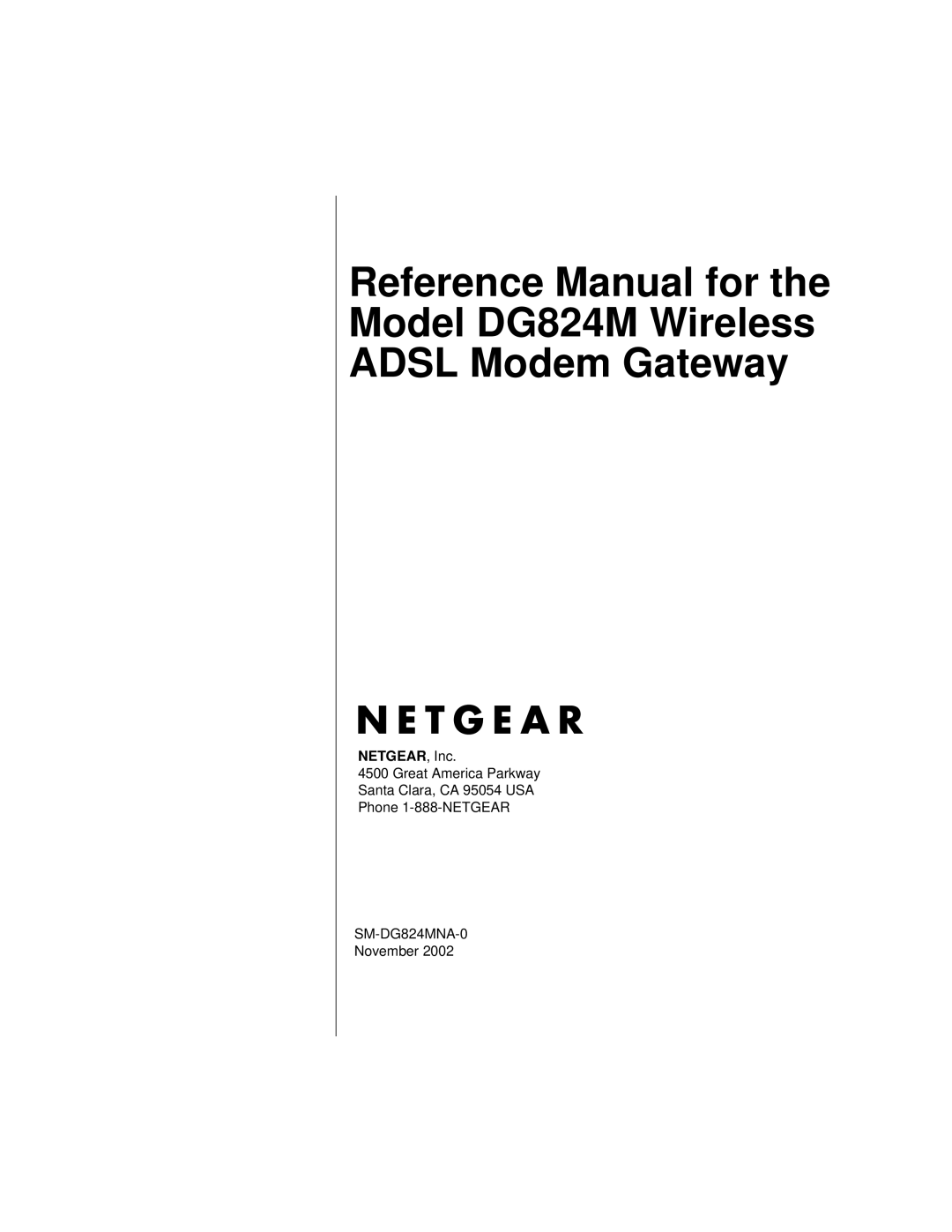 NETGEAR DG824M manual NETGEAR, Inc 