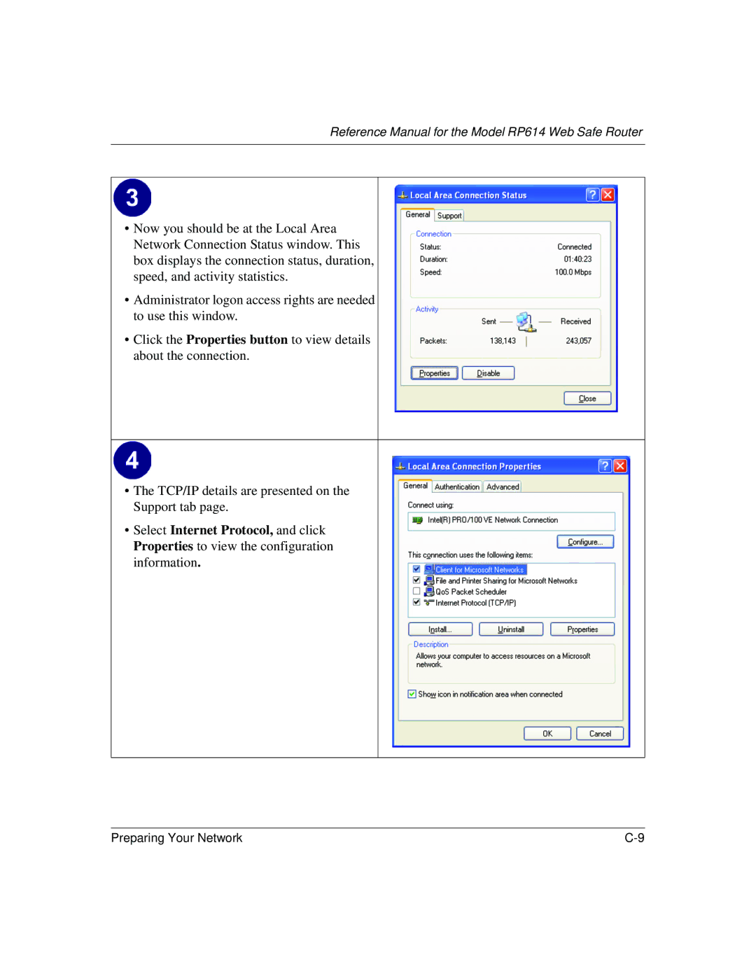 NETGEAR DG824M manual Reference Manual for the Model RP614 Web Safe Router 