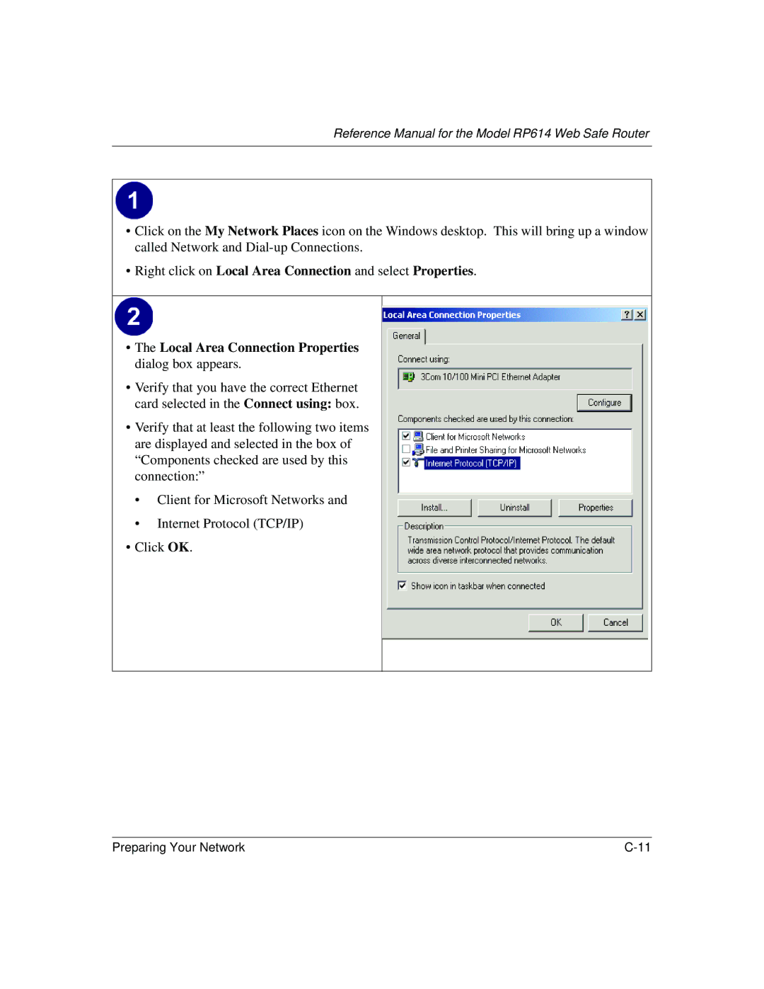 NETGEAR DG824M manual Reference Manual for the Model RP614 Web Safe Router 