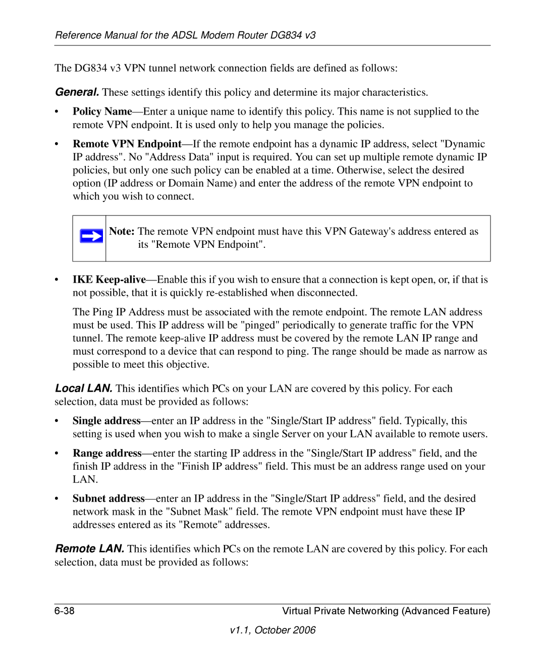 NETGEAR DG834 V3 manual Reference Manual for the Adsl Modem Router DG834 