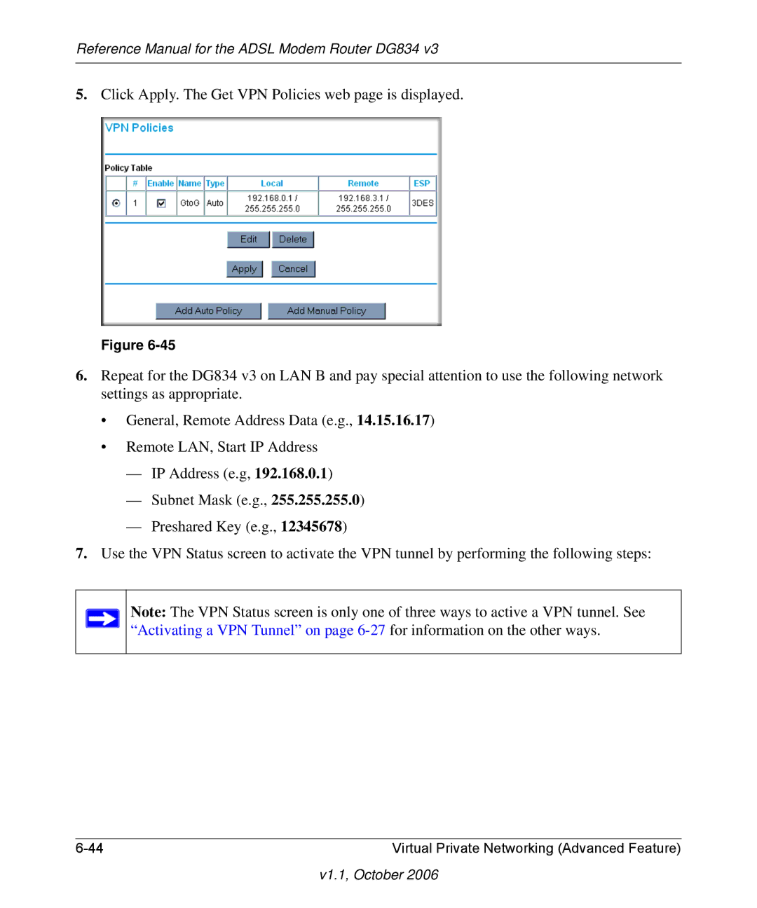 NETGEAR DG834 V3 manual Reference Manual for the Adsl Modem Router DG834 